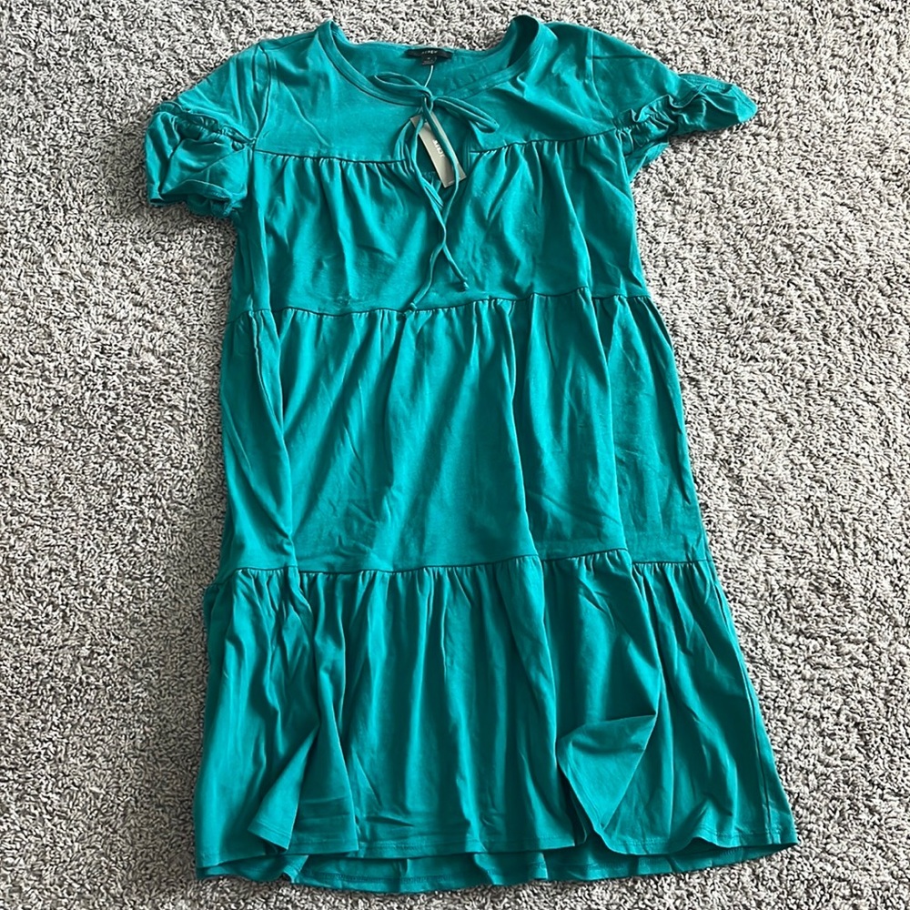 j crew turquoise dress